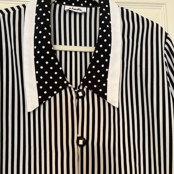 Jo Hardin stripped blouse with side vents - Picture 2 of 7